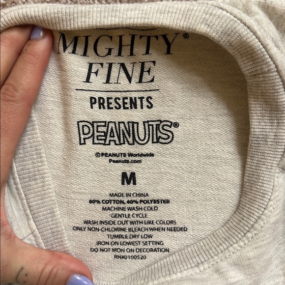 Peanuts Snoopy Christmas Crewneck - Picture 3 of 3